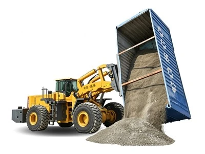 Máy xúc xử lý vật liệu container